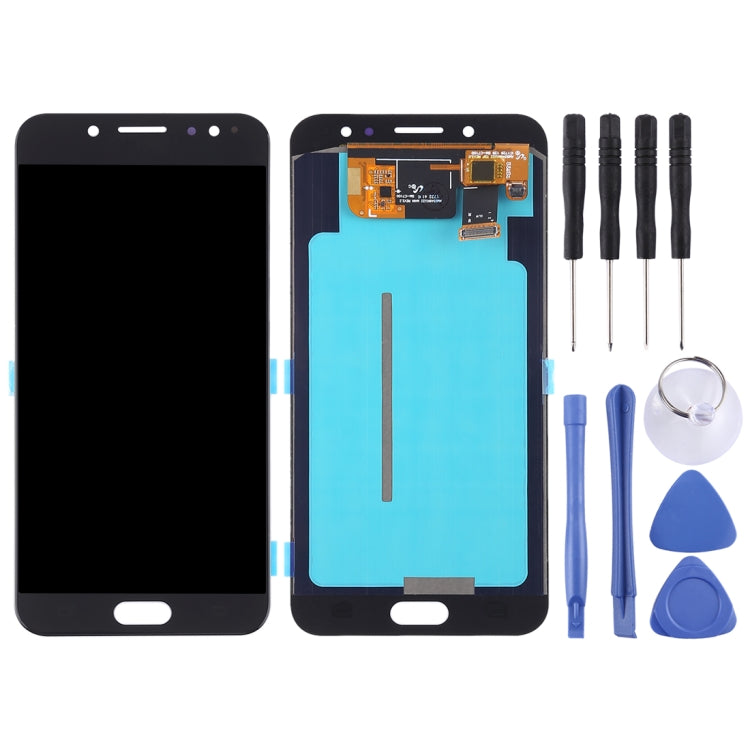 OLED LCD Screen for Galaxy C8, C710F/DS, C7100 with Digitizer Full Assembly (Black) - LCD Screen by PMC Jewellery | Online Shopping South Africa | PMC Jewellery