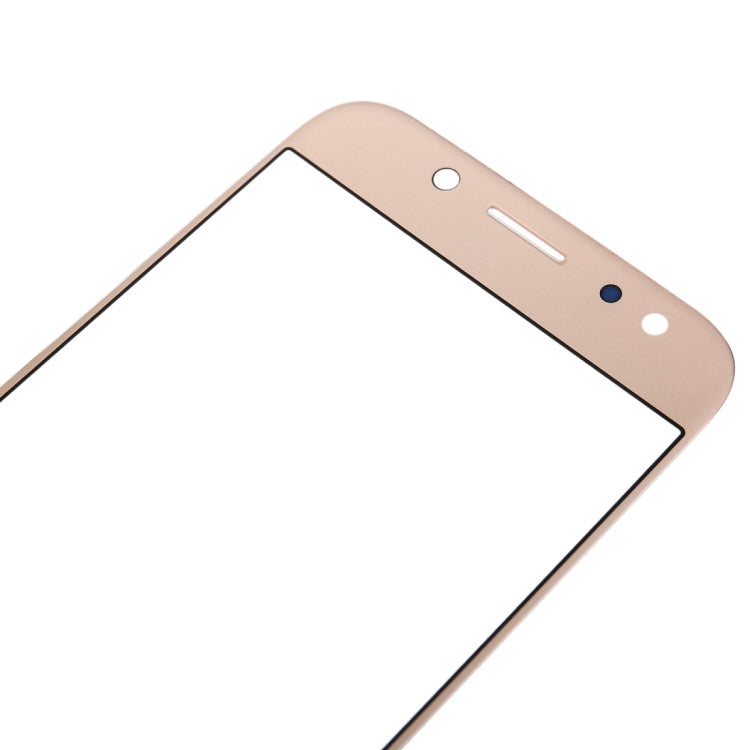 For Samsung Galaxy J5 (2017) / J530 10pcs Front Screen Outer Glass Lens (Gold) - Outer Glass Lens by PMC Jewellery | Online Shopping South Africa | PMC Jewellery