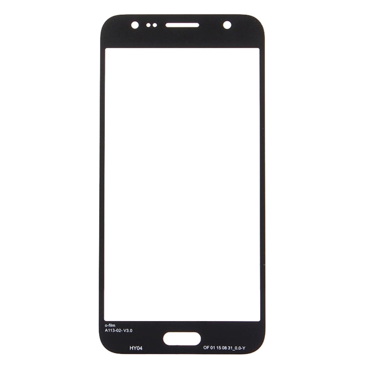 For Samsung Galaxy J5 / J500 10pcs Front Screen Outer Glass Lens (Black) - Outer Glass Lens by PMC Jewellery | Online Shopping South Africa | PMC Jewellery
