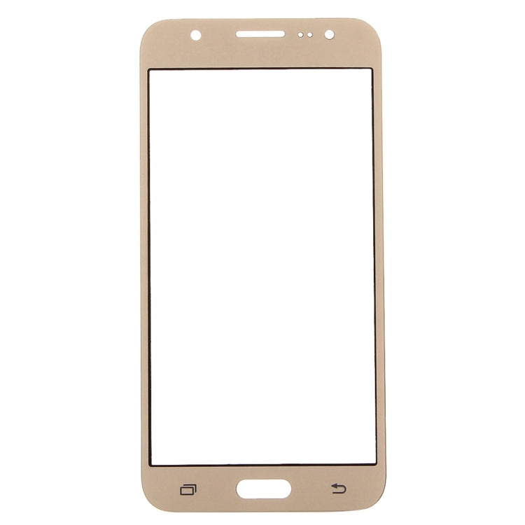 For Samsung Galaxy J5 / J500 10pcs Front Screen Outer Glass Lens (Gold) - Outer Glass Lens by PMC Jewellery | Online Shopping South Africa | PMC Jewellery