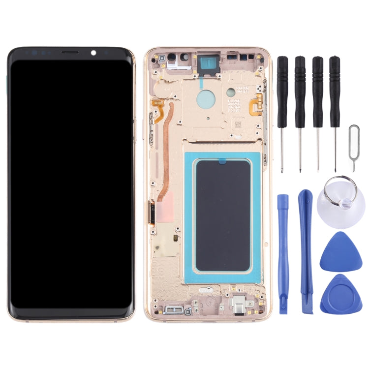 OLED LCD Screen for Samsung Galaxy S9+ SM-G965 Digitizer Full Assembly with Frame (Gold) - LCD Screen by PMC Jewellery | Online Shopping South Africa | PMC Jewellery