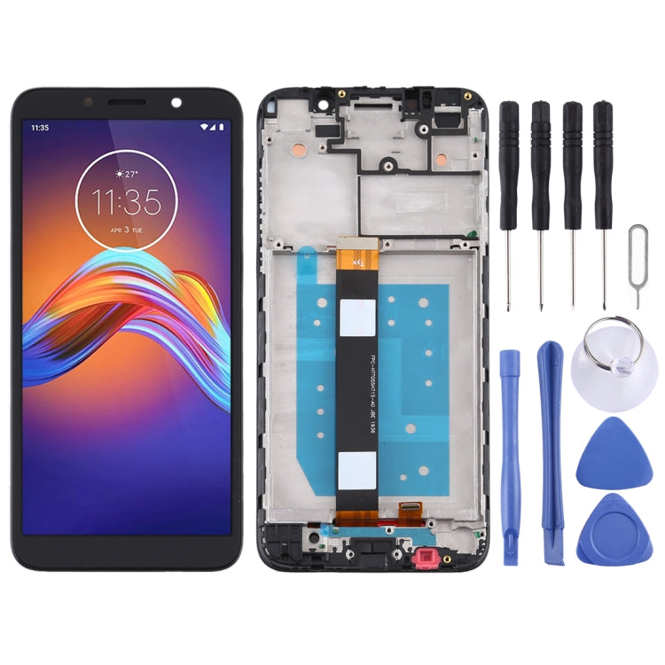 TFT LCD Screen for Motorola Moto E6 Play Digitizer Full Assembly with Frame (Black) - free shipping - PMC TechLife - Order now!