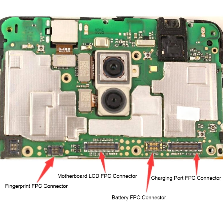 For Huawei Y6 (2019) 10PCS Motherboard LCD Display FPC Connector - FPC Connector by PMC TechLife | Online Shopping South Africa | PMC TechLife