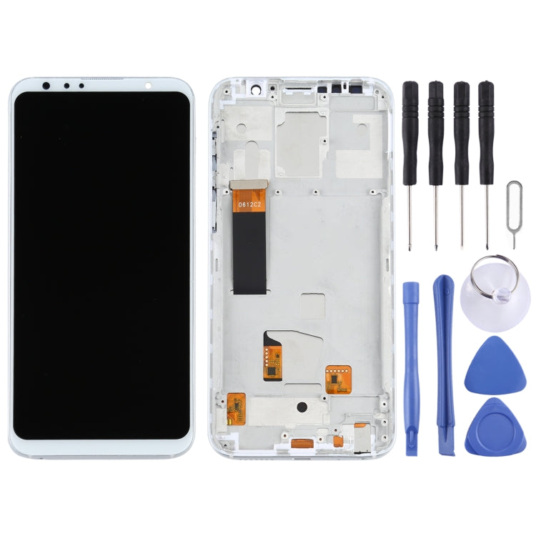 TFT LCD Screen for Meizu 16th Digitizer Full Assembly with Frame, Not Supporting Fingerprint Identification(White) - LCD Screen by PMC Jewellery | Online Shopping South Africa | PMC Jewellery