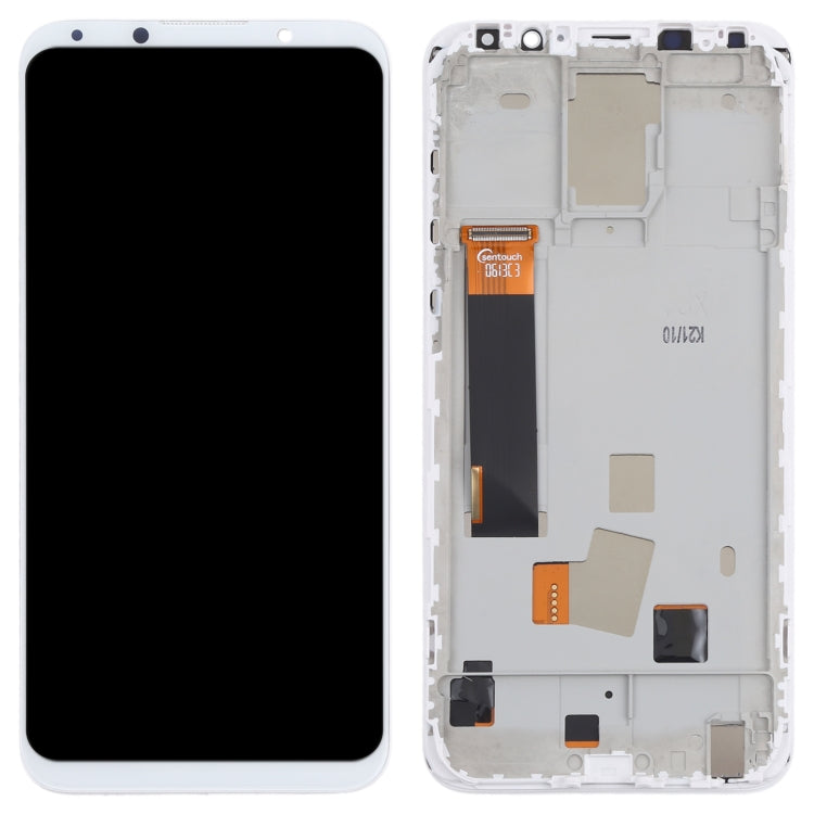 TFT LCD Screen for Meizu 16X Digitizer Full Assembly with Frame, Not Supporting Fingerprint Identification(White) - LCD Screen by PMC Jewellery | Online Shopping South Africa | PMC Jewellery