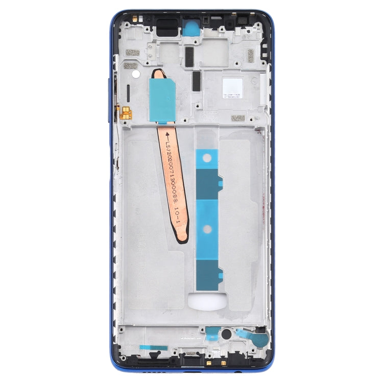 Front Housing LCD Frame Bezel Plate for Xiaomi Poco X3 / Poco X3 NFC M2007J20CG / M2007J20CT(Blue) - LCD Related Parts by PMC Jewellery | Online Shopping South Africa | PMC Jewellery