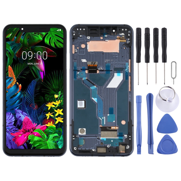 LCD Screen for LG G8s ThinQ LMG810, LM-G810, LMG810EAW with Digitizer Full Assembly With Frame (Black) - For LG by PMC Jewellery | Online Shopping South Africa | PMC Jewellery