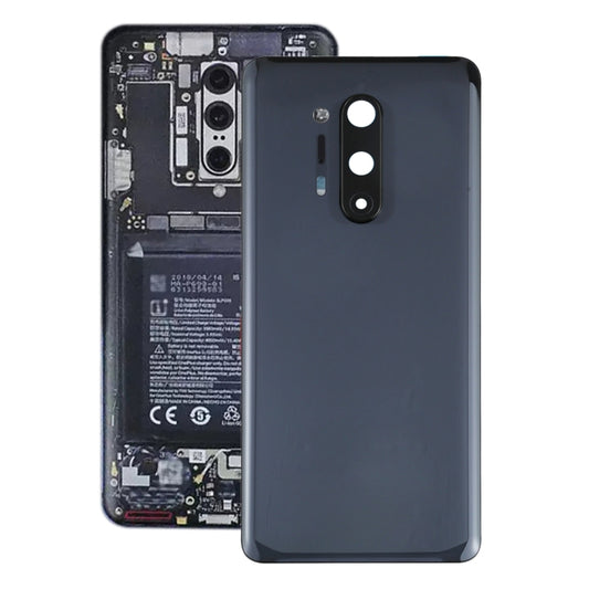 For OnePlus 8 Pro Battery Back Cover with Camera Lens Cover (Black) - Back Cover by PMC Jewellery | Online Shopping South Africa | PMC Jewellery