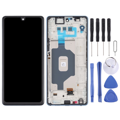 Original LCD Screen for LG Stylo 6 / K71 LMQ730TM LM-Q730TM LMQ730HA LM-Q730HA Digitizer Full Assembly with Frame (Blue) - For LG by PMC Jewellery | Online Shopping South Africa | PMC Jewellery