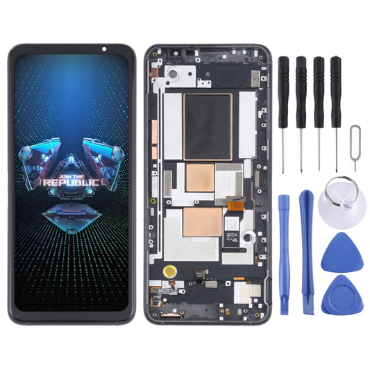 Original OLED LCD Screen for Asus ROG Phone 5 ZS673KS Digitizer Full Assembly with Frame（Black) - LCD Screen by PMC Jewellery | Online Shopping South Africa | PMC Jewellery