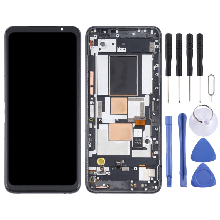 Original OLED LCD Screen for Asus ROG Phone 5 ZS673KS Digitizer Full Assembly with Frame（Black) - LCD Screen by PMC Jewellery | Online Shopping South Africa | PMC Jewellery