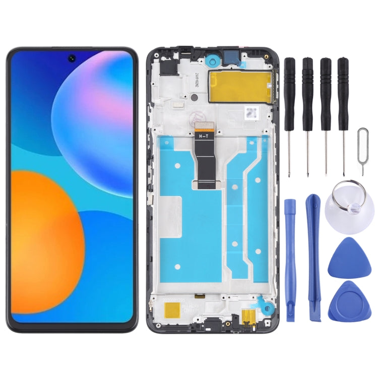 OEM LCD Screen for Huawei Y7a Digitizer Full Assembly With Frame(Black) - free shipping - PMC TechLife - Order now!
