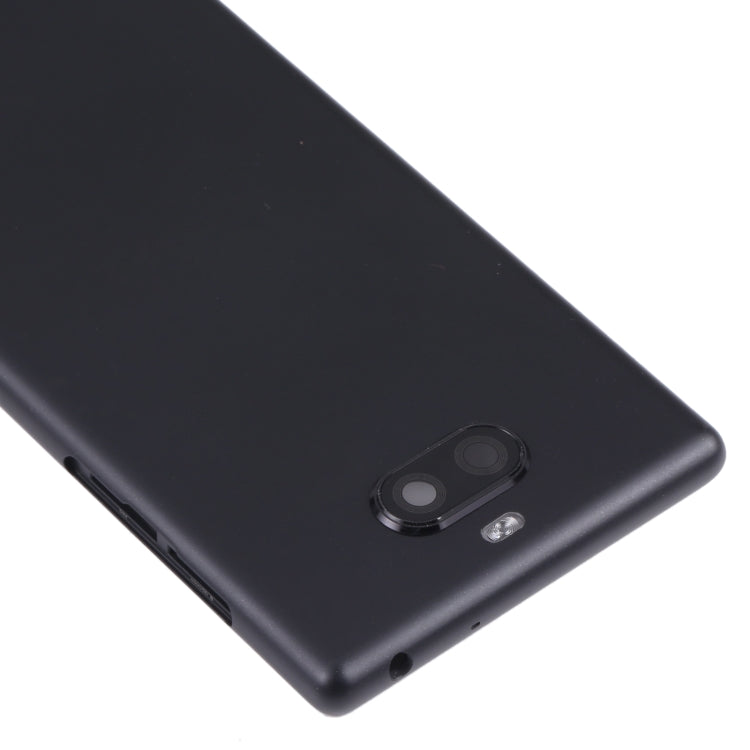 Battery Back Cover for Sony Xperia 10 Plus(Black) - Back Cover by PMC TechLife | Online Shopping South Africa | PMC TechLife