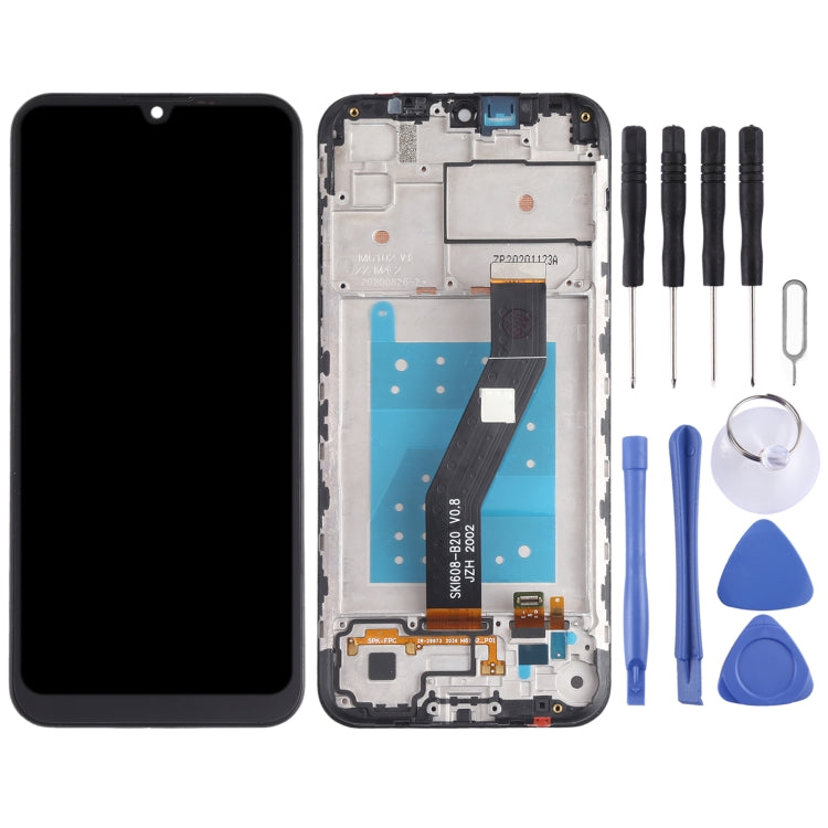 TFT LCD Screen for Motorola Moto E6S XT2053 XT2053-2 Digitizer Full Assembly with Frame (Black) - free shipping - PMC TechLife - Order now!
