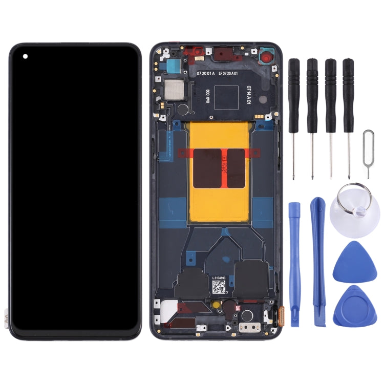 Original LCD Screen For OPPO Reno6 5G PEQM00 CPH2251 Digitizer Full Assembly with Frame (Black) - LCD Screen by PMC Jewellery | Online Shopping South Africa | PMC Jewellery