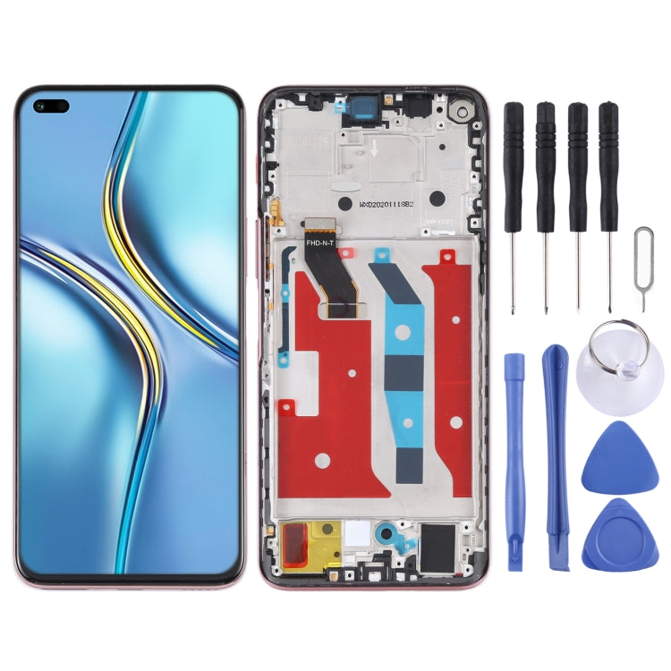 Original LCD Screen for Honor X20 Digitizer Full Assembly with Frame(Pink) - free shipping - PMC TechLife - Order now!