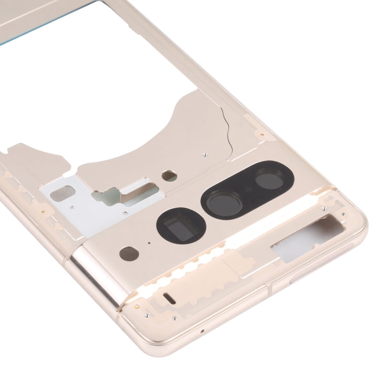 For Google Pixel 7 Front Housing LCD Frame Bezel Plate(Gold) - Frame Bezel Plate by PMC TechLife | Online Shopping South Africa | PMC TechLife