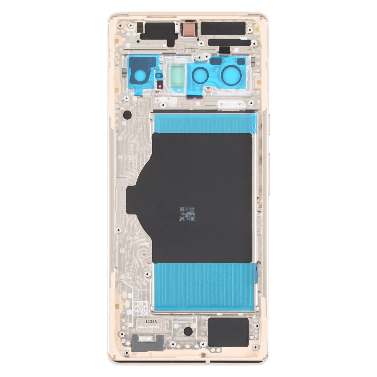 For Google Pixel 6 Pro Battery Back Cover with Middle Frame(Gold) - Back Cover by PMC TechLife | Online Shopping South Africa | PMC TechLife