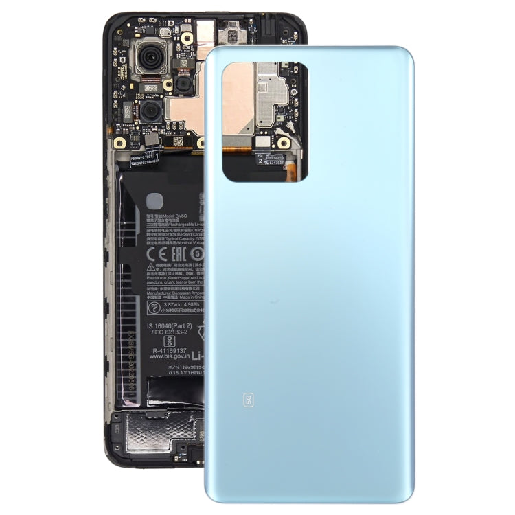 For Xiaomi Redmi Note 12 Pro+ / Redmi Note 12 Discovery Original Battery Back Cover(Blue) - Back Cover by PMC Jewellery | Online Shopping South Africa | PMC Jewellery
