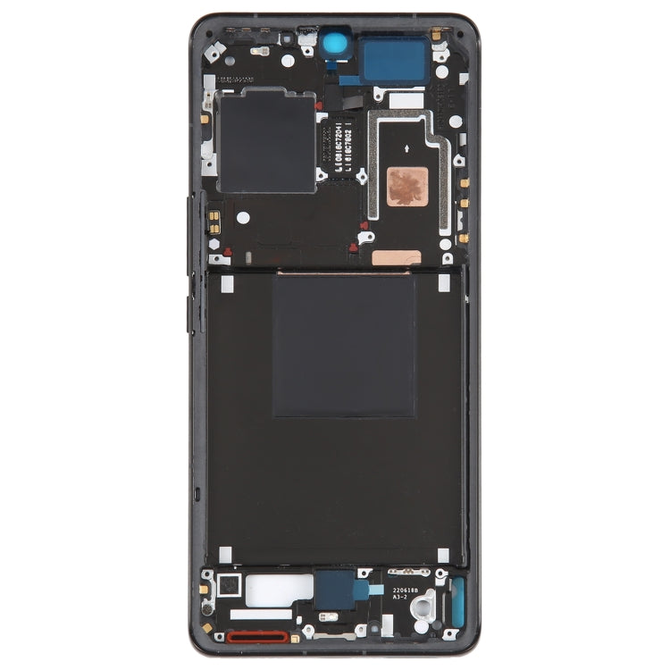 For Xiaomi 12S Ultra Original Front Housing LCD Frame Bezel Plate (Black) - Frame Bezel Plate by PMC Jewellery | Online Shopping South Africa | PMC Jewellery