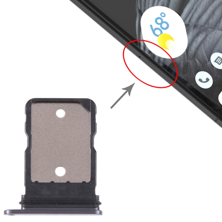 For Google Pixel 7 Pro Original SIM Card Tray with SIM Pin (Black) - Card Tray by PMC TechLife | Online Shopping South Africa | PMC TechLife