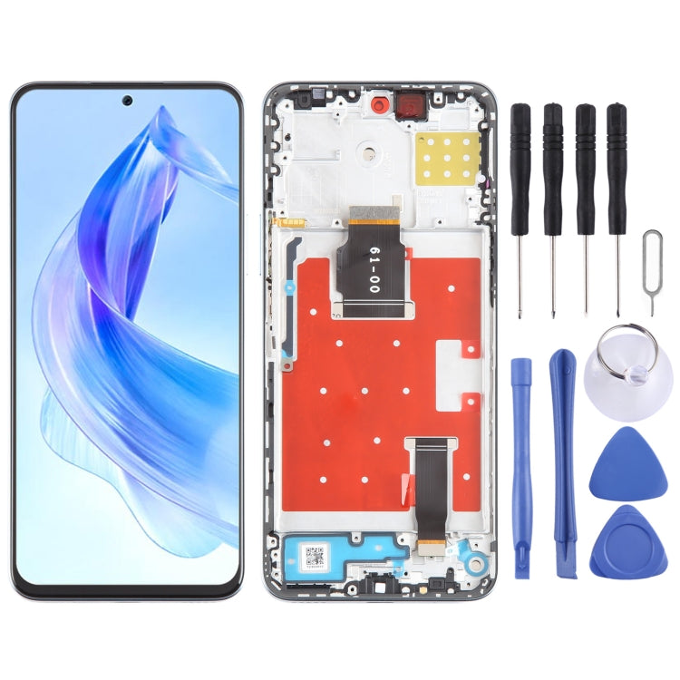 For Honor 90 Lite Original LCD Screen Digitizer Full Assembly with Frame (Silver) - LCD Screen by PMC TechLife | Online Shopping South Africa | PMC TechLife