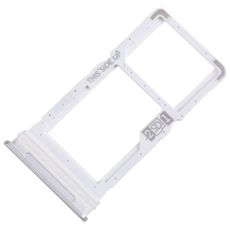 For Motorola One 5G Ace SIM Card Tray + Micro SD Card Tray (Silver) - Card Socket by PMC TechLife | Online Shopping South Africa | PMC TechLife