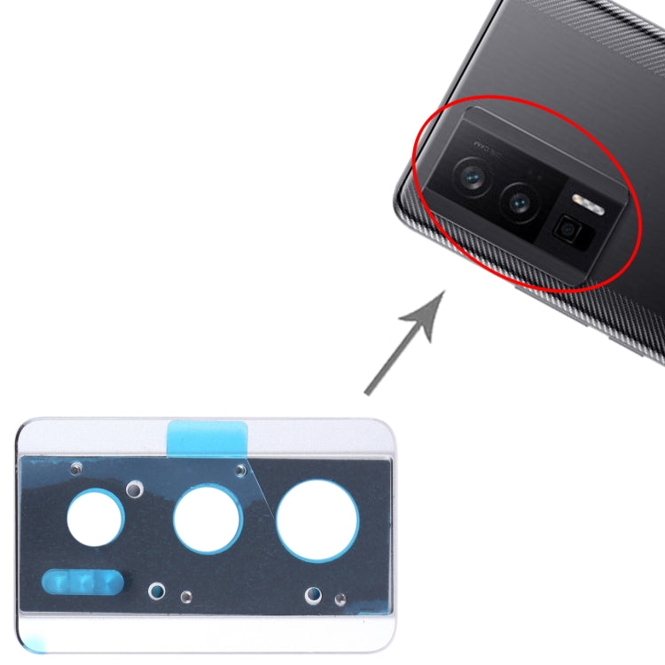 Original Back Camera Lens Frame for Xiaomi Redmi K60 (Silver) - Camera by PMC TechLife | Online Shopping South Africa | PMC TechLife