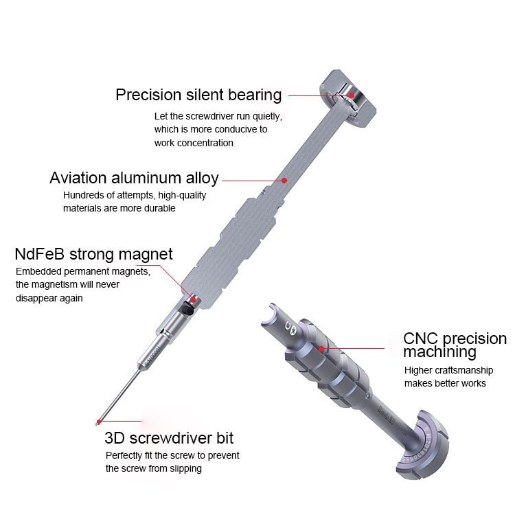 Qianli i-Thor S2 Precision 3D Texture Five Star Screwdriver - Screwdriver by QIANLI | Online Shopping South Africa | PMC TechLife | Buy Now Pay Later Mobicred
