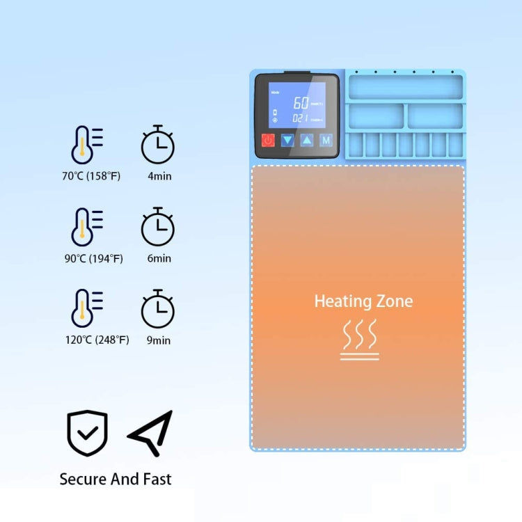 CPB CP300 LCD Screen Heating Pad Safe Repair Tool, US Plug - free shipping - PMC TechLife - Order now!