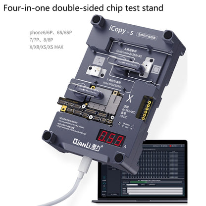 Qianli iCopy-S Double Sided Chip Test Stand 4 in1 Logic Baseband EEPROM Chip Non-removal For iPhone X / XS / XR / XS Max - Repair Platform by QIANLI | Online Shopping South Africa | PMC Jewellery