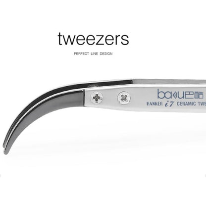 BAKU BA-I7-74MZ Stainless Steel Curved Tweezers - Tweezers by BAKU | Online Shopping South Africa | PMC Jewellery