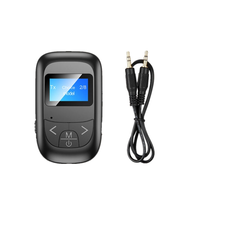 T14 2 in 1 Bluetooth Adapter Car Hands-free Call Bluetooth Receiver Transmitter with LCD Digital Display - Audio Receiver Transmitter by PMC TechLife | Online Shopping South Africa | PMC TechLife
