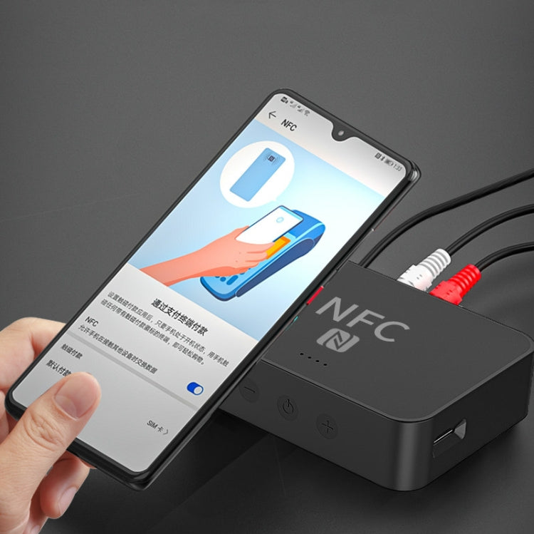 R6 NFC Bluetooth 5.0 Desktop Music Receiver Bluetooth Receiver, Support TF Card - Audio Receiver Transmitter by PMC TechLife | Online Shopping South Africa | PMC TechLife