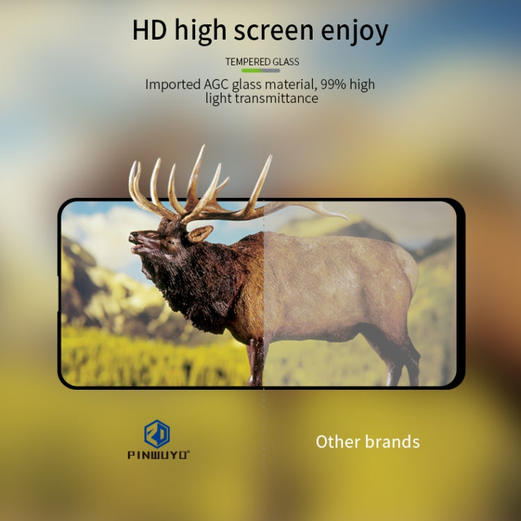 For Google Pixel4a PINWUYO 9H 2.5D Full Screen Tempered Glass Film(Black) - Google Tempered Glass by PINWUYO | Online Shopping South Africa | PMC TechLife | Buy Now Pay Later Mobicred
