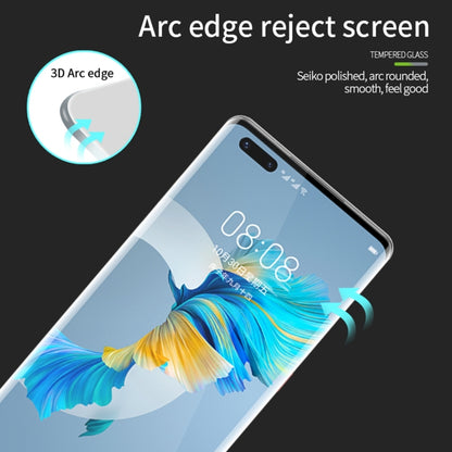 For Huawei Mate40 Pro PINWUYO 9H 3D Hot Bending Tempered Glass Film(Black) - Huawei Tempered Glass by PINWUYO | Online Shopping South Africa | PMC Jewellery | Buy Now Pay Later Mobicred