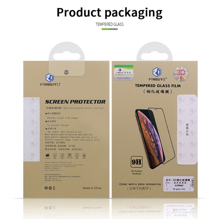 For Huawei Mate40 Pro PINWUYO 9H 3D Hot Bending Tempered Glass Film(Black) - Huawei Tempered Glass by PINWUYO | Online Shopping South Africa | PMC Jewellery | Buy Now Pay Later Mobicred