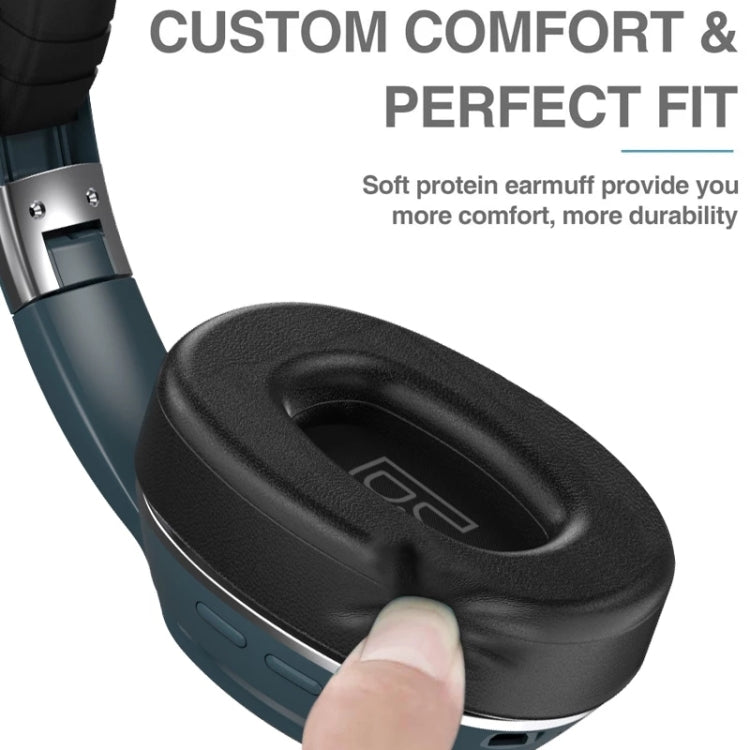 VJ320 Bluetooth 5.0 Head-mounted Foldable Wireless Headphones Support TF Card with Mic(Black) - Headset & Headphone by PMC Jewellery | Online Shopping South Africa | PMC Jewellery