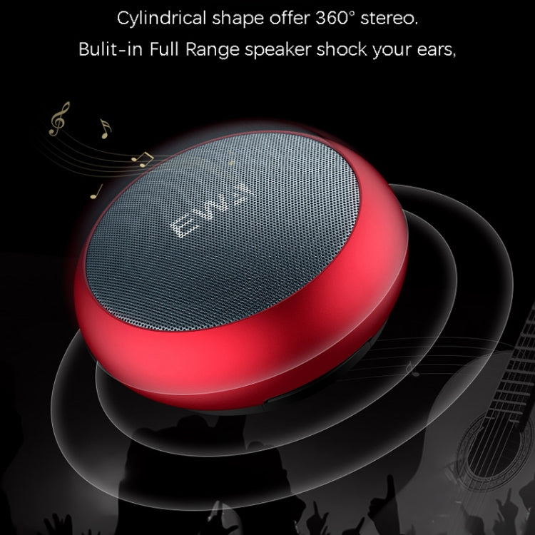 EWA A110 IPX5 Waterproof Portable Mini Metal Wireless Bluetooth Speaker Supports 3.5mm Audio & 32GB TF Card & Calls(Blue) - Mini Speaker by EWA | Online Shopping South Africa | PMC Jewellery