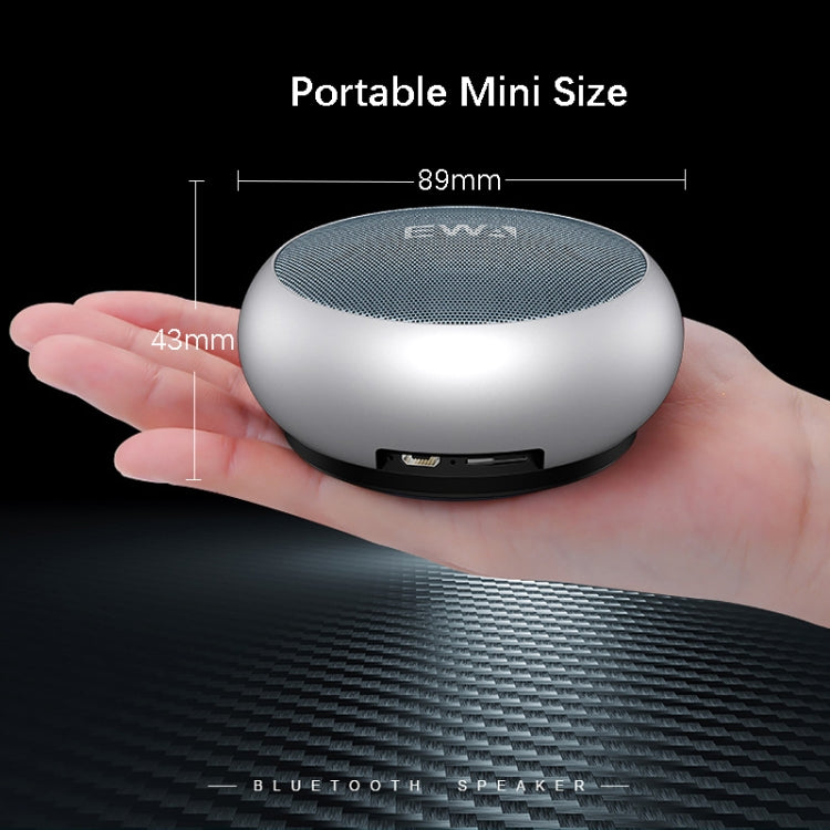 EWA A110 IPX5 Waterproof Portable Mini Metal Wireless Bluetooth Speaker Supports 3.5mm Audio & 32GB TF Card & Calls(Black) - Mini Speaker by EWA | Online Shopping South Africa | PMC Jewellery