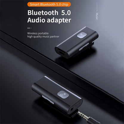 SR11 Lavalier Bluetooth 5.0 Audio Receiver Bluetooth Adapter Support TF Card - Audio Receiver Transmitter by PMC Jewellery | Online Shopping South Africa | PMC Jewellery