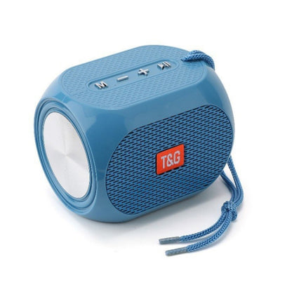 T&G TG196 TWS Subwoofer Bluetooth Speaker With Braided Cord, Support USB/AUX/TF Card/FM(Blue) - Mini Speaker by T&G | Online Shopping South Africa | PMC Jewellery