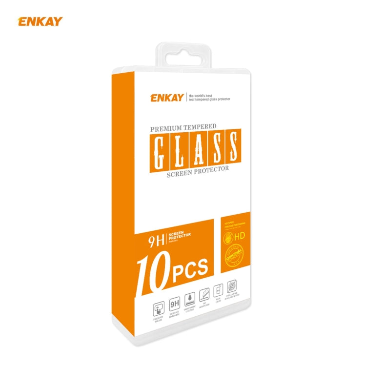 For Xiaomi Redmi K40 / K40 Pro(+) 10 PCS ENKAY Hat-Prince Full Glue 0.26mm 9H 2.5D Tempered Glass Full Coverage Film -  by ENKAY | Online Shopping South Africa | PMC Jewellery