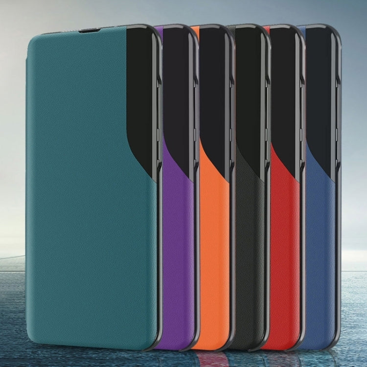 For Samsung Galaxy S21 FE Attraction Flip Holder Leather Phone Case(Green) - Galaxy Phone Cases by PMC TechLife | Online Shopping South Africa | PMC TechLife
