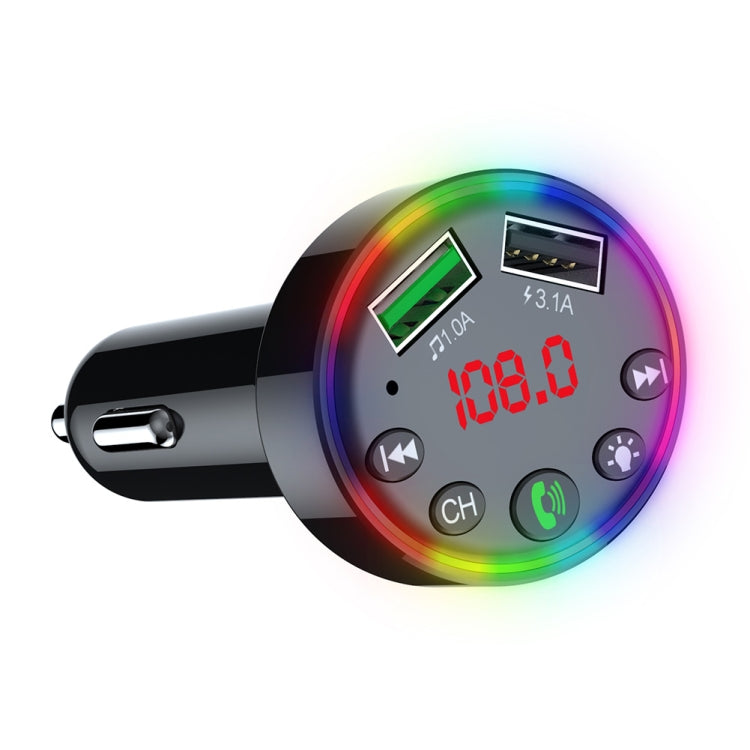F9 Car MP3 Modulator Player Wireless Hands-free Audio Receiver Dual USB Fast Charger FM Transmitter Car Kit - Bluetooth Car Kits by PMC TechLife | Online Shopping South Africa | PMC TechLife