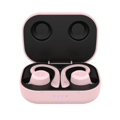 T20 TWS Bluetooth Hooks Wireless Sports Headphones with Charging Box IPX6 Waterproof Noise-cancelling Earphones(Pink) - Bluetooth Earphone by PMC Jewellery | Online Shopping South Africa | PMC Jewellery