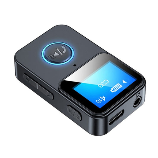 C33 Bluetooth 5.0 Audio Receiver Transmitter Portable MP3 Player with LCD Display Support Remote Control Camera - Audio Receiver Transmitter by PMC Jewellery | Online Shopping South Africa | PMC Jewellery