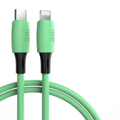 ENKAY Hat-Prince ENK-CB209 PD 20W 3A Type-C to 8 Pin Silicone Data Sync Fast Charging Cable, Cable Length: 1.2m(Green) - Normal Style Cable by ENKAY | Online Shopping South Africa | PMC Jewellery