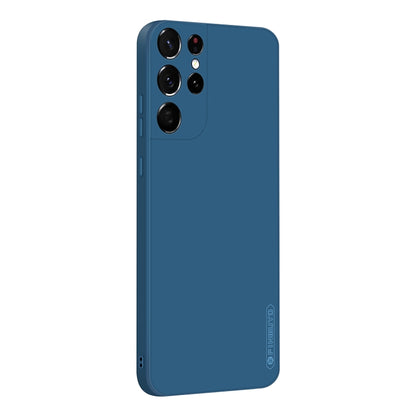 For Samsung Galaxy S21 Ultra 5G PINWUYO Touching Series Liquid Silicone TPU Shockproof Case(Blue) - Galaxy S21 Ultra 5G Cases by PINWUYO | Online Shopping South Africa | PMC Jewellery