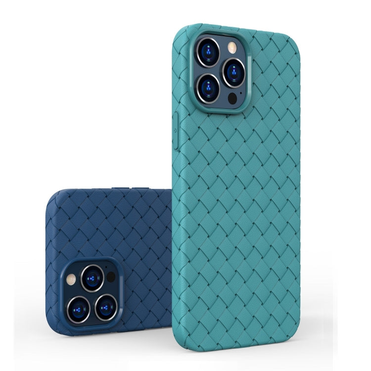 For iPhone 13 Pro Full Coverage Woven Shockproof TPU Case (Black) - iPhone 13 Pro Cases by PMC TechLife | Online Shopping South Africa | PMC TechLife | Buy Now Pay Later Mobicred